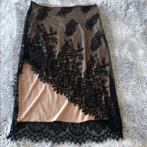 AKIRA size small black lace skirt